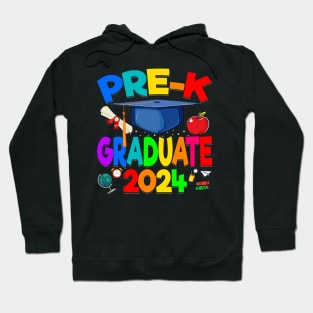 Preschool Graduation 2024 Pre-k Graduate Kids Boys Girls Hoodie